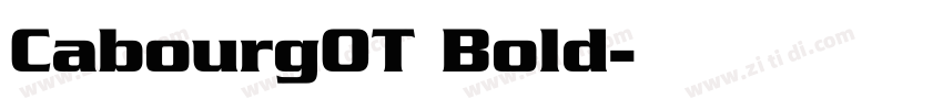 CabourgOT Bold字体转换
